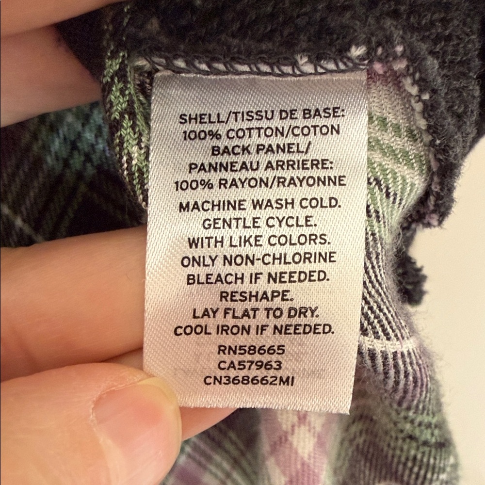 Women's Black and Plaid Top - Picture 8 of 8